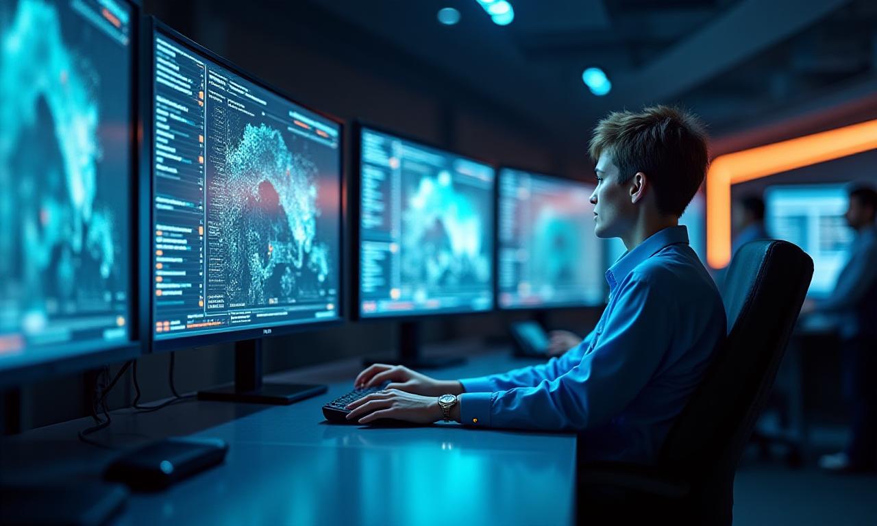 Modern logistics dispatch center